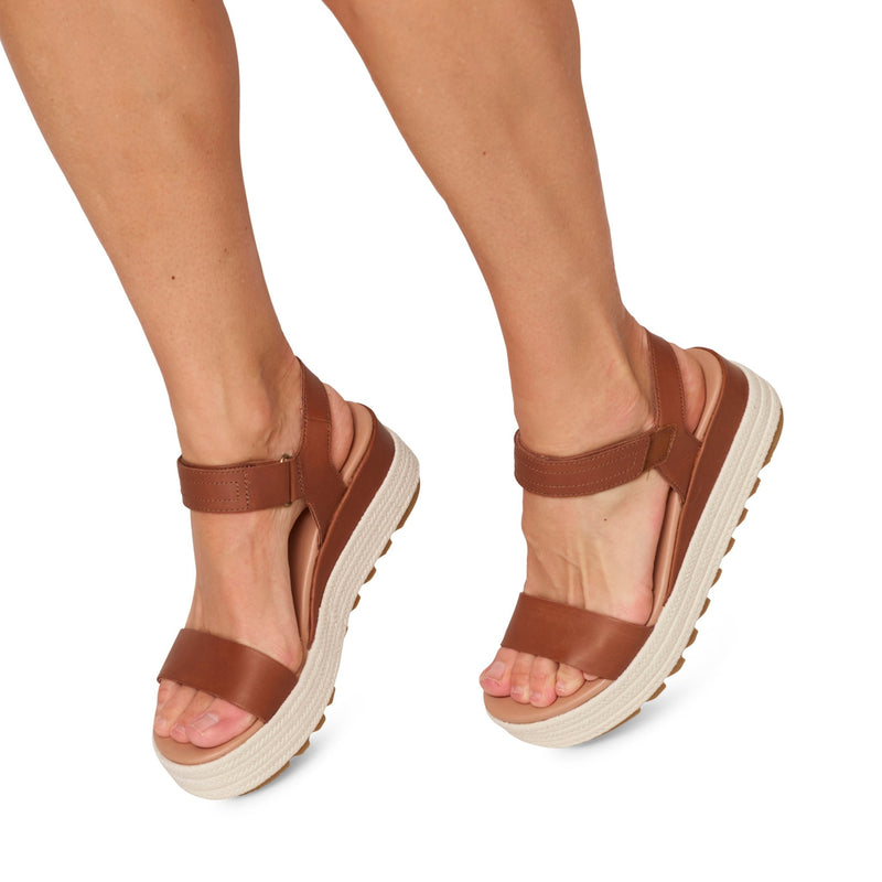 Cameron Flatform Sandal - Chattanooga Shoe Co.SorelVelvet Tan Chalk